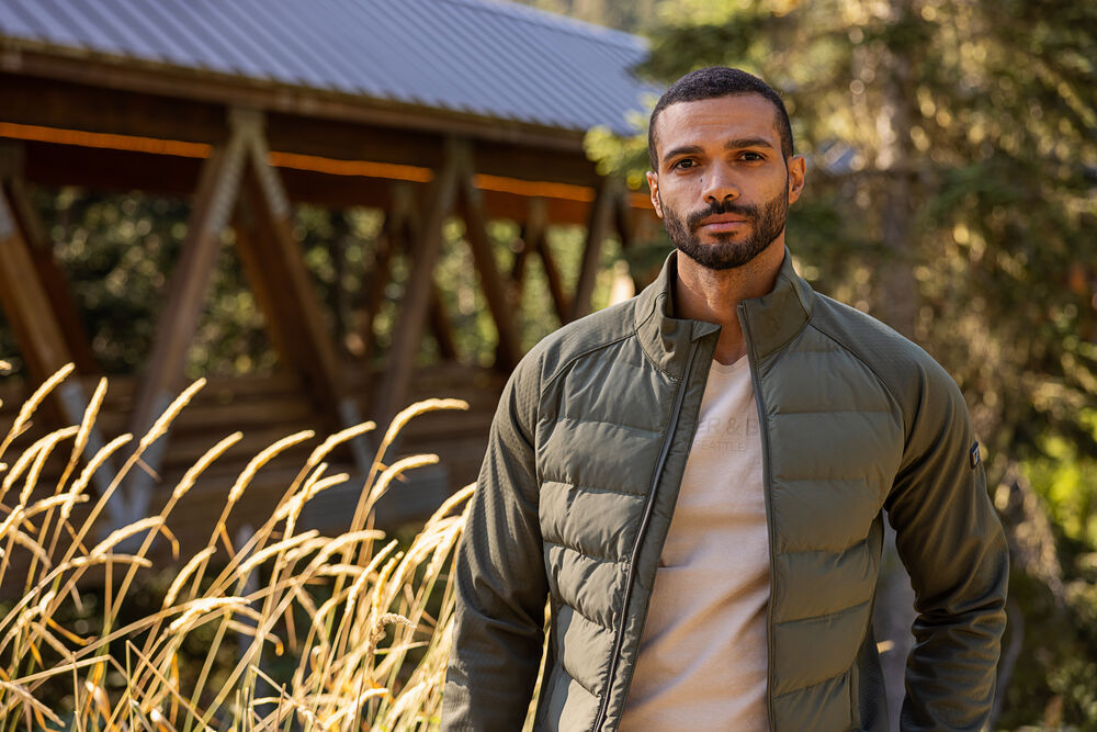 Cutter & Buck Oak Harbor Hybridjacka Herr - Silver