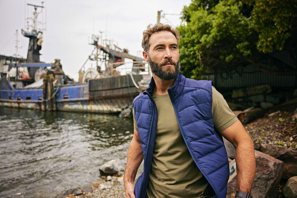 Cutter & Buck Oak Harbor Hybridväst Herr - Svart