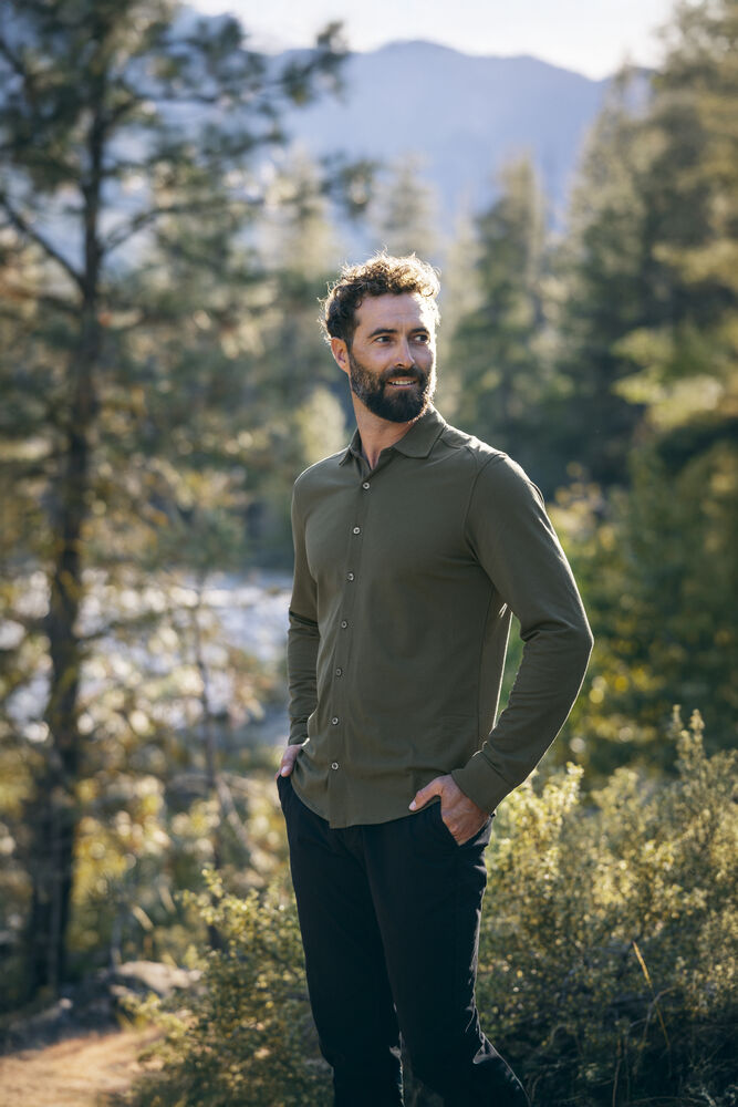 Cutter & Buck Advantage Skjorta Herr – Ljusblå Melange