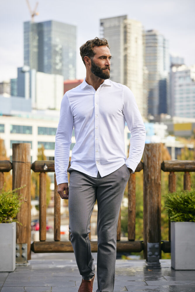 Cutter & Buck Advantage Skjorta Herr – Ljusblå Melange