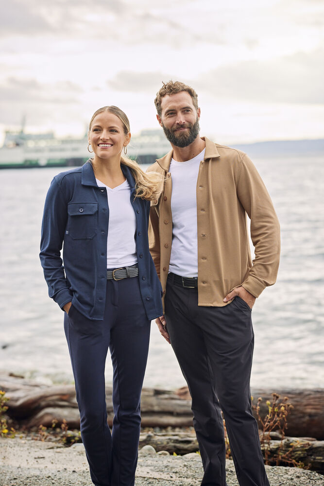 Cutter & Buck Advantage Leisure Overshirt Herr - Dark Mocca