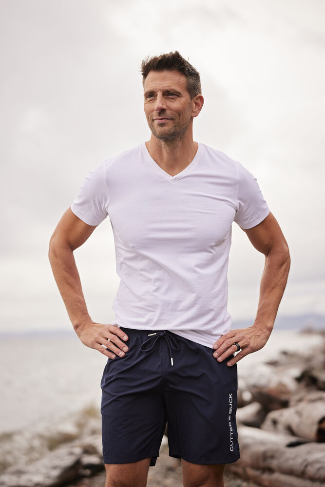 Cutter & Buck Surf Pines Swim Herrbadshorts - Marinblå