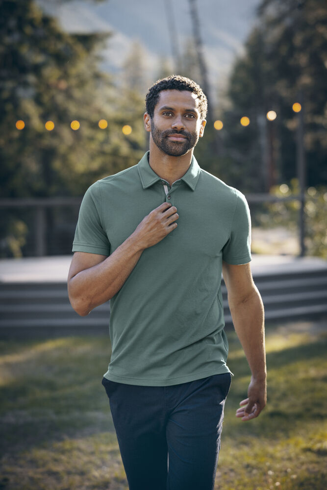 Cutter & Buck Advantage Premium Polo Herr - Himmelsblå