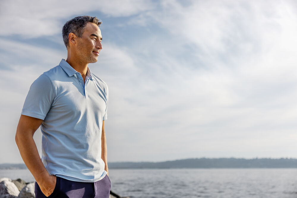 Cutter & Buck Oceanside Polo Herr – Pikétröja i Bomull med Stretch