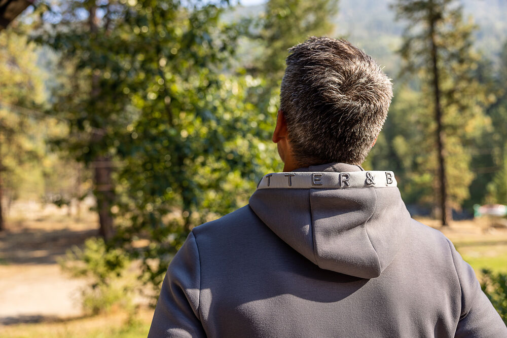 Cutter & Buck Pemberton Hoodie Full Zip Herr - Dark Mocca