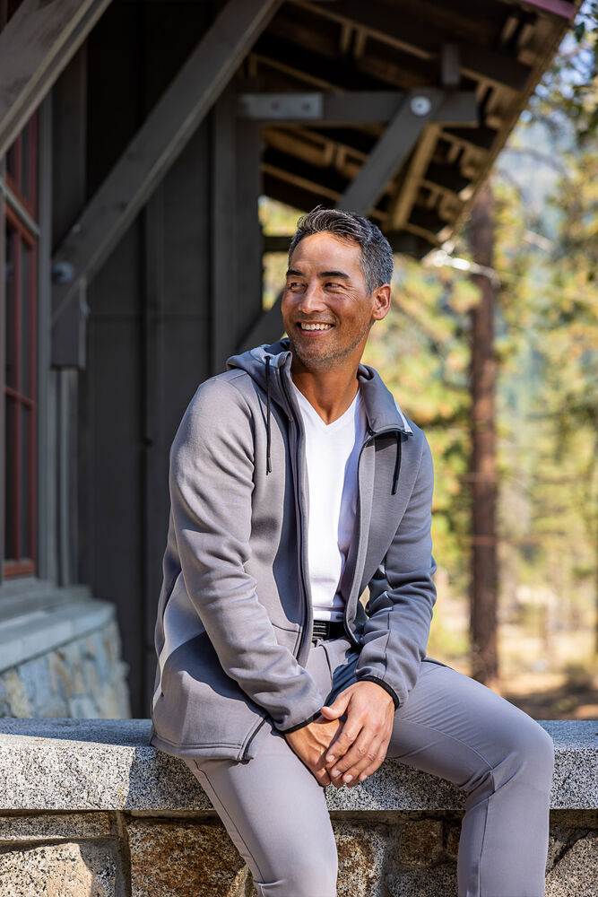 Cutter & Buck Pemberton Hoodie Full Zip Herr - Khaki