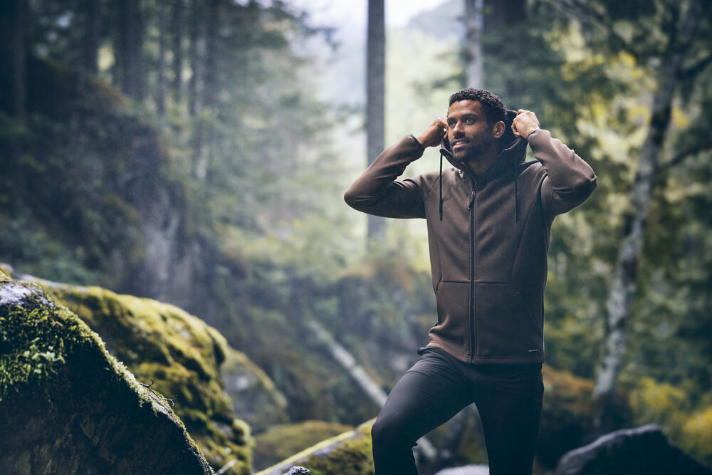 Cutter & Buck Pemberton Hoodie Full Zip Herr - Biking Red