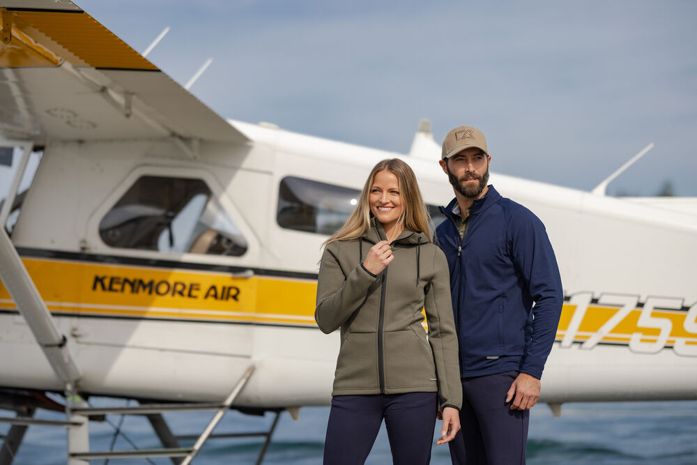 Cutter & Buck Adapt Full Zip Jacka Herr - Antracitmelerad