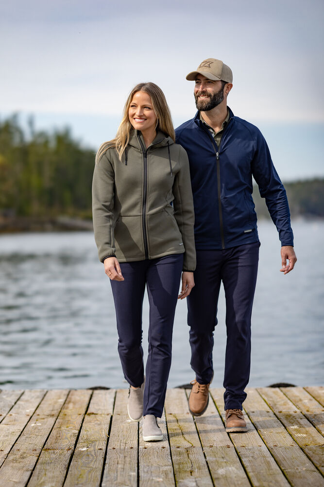 Cutter & Buck Adapt Full Zip Jacka Herr - Antracitmelerad