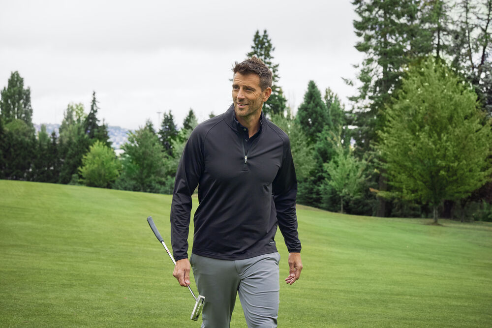 Cutter & Buck Adapt Active Half Zip Funktionströja Herr - Svart