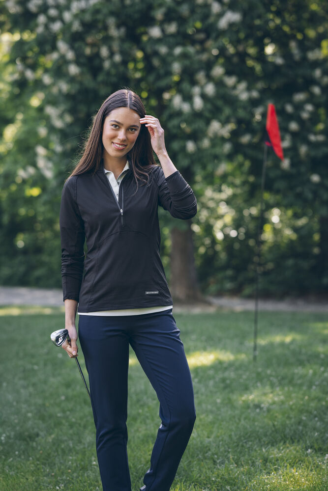 Cutter & Buck Adapt Half Zip Funktionströja Dam - Svart