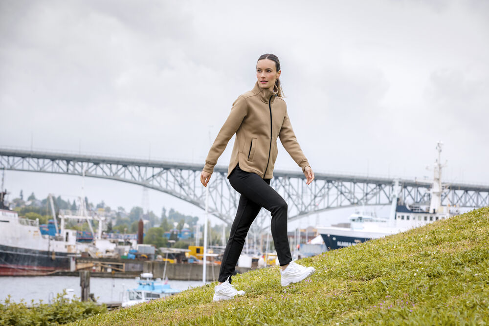 Cutter & Buck Pemberton Cardigan Full Zip Dam - Svart