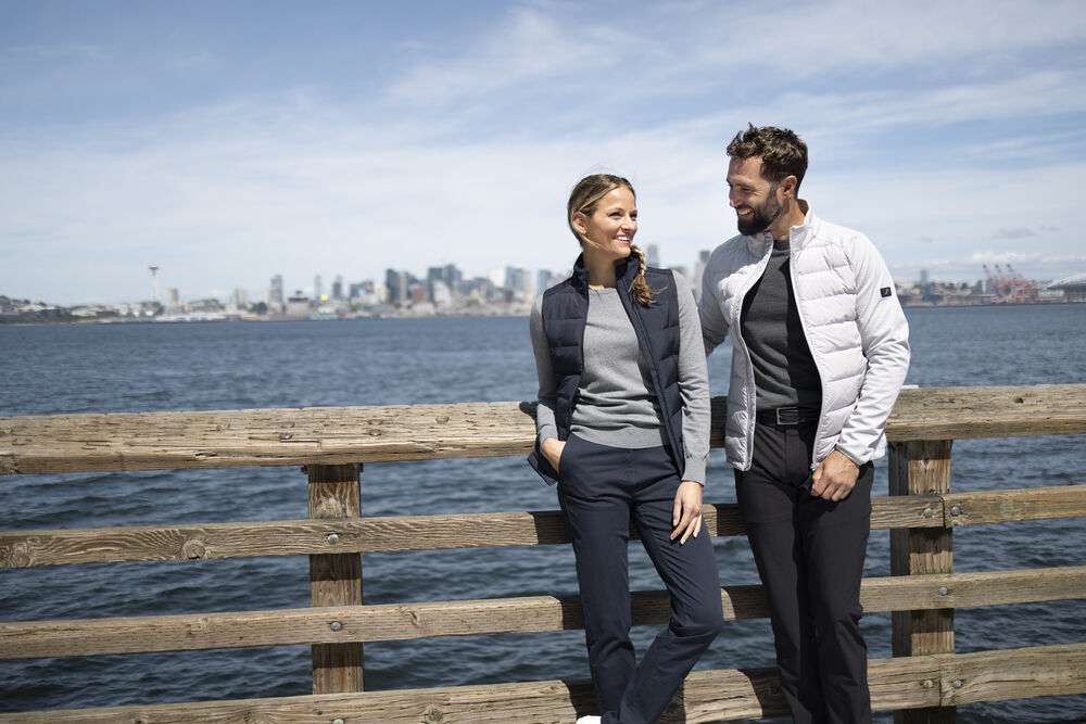 Cutter & Buck Oak Harbor Hybridjacka Herr - Ivy Grön