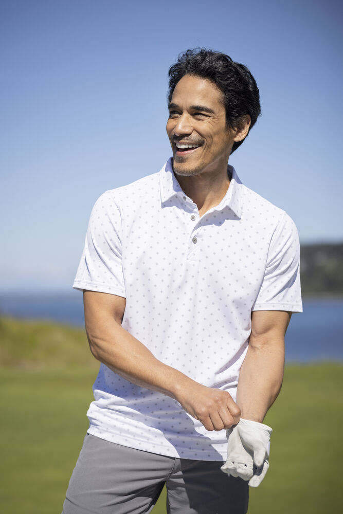 Cutter & Buck Virtue Polo Printed Herr - Svart