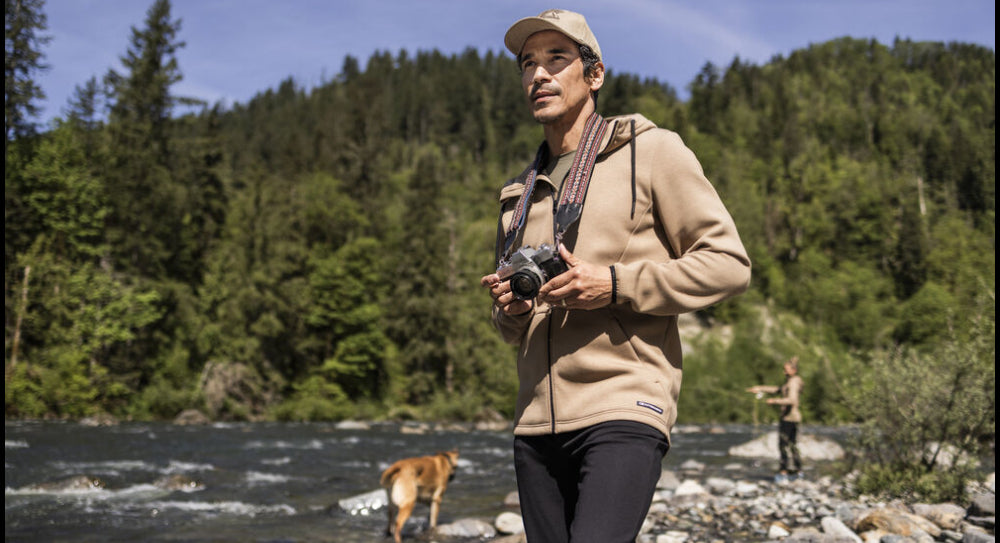 Cutter & Buck Pemberton Hoodie Full Zip Herr - Antracitmelerad