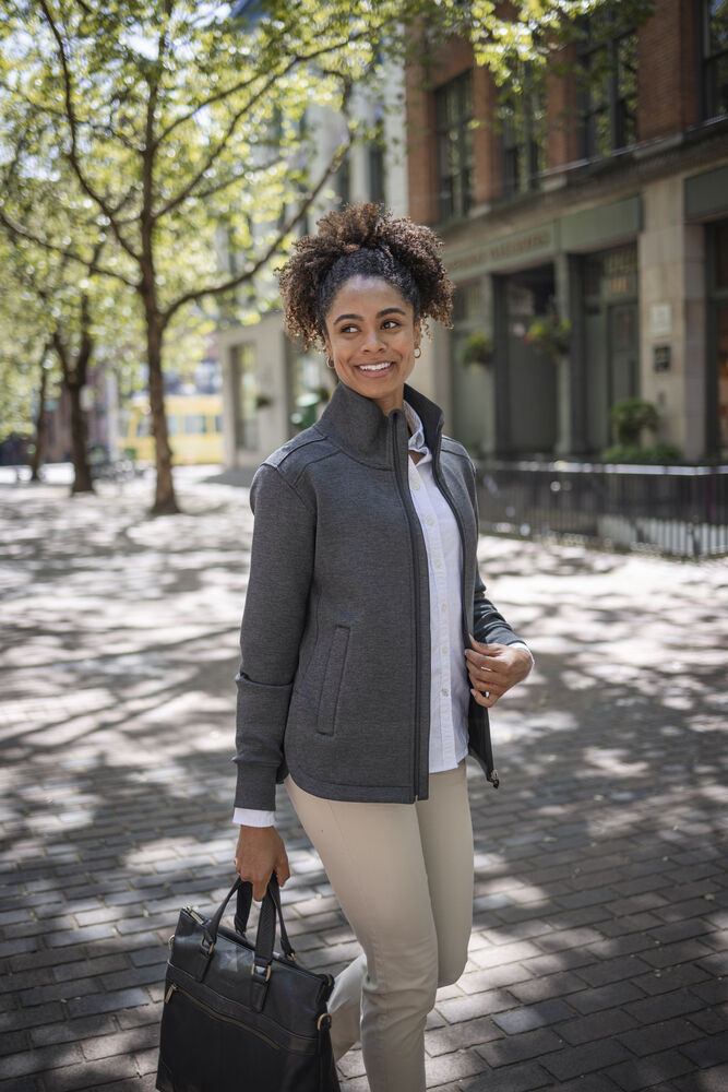 Cutter & Buck Pemberton Cardigan Full Zip Dam - Svart