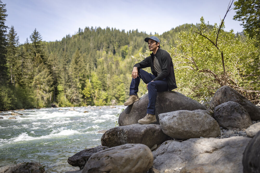 Cutter & Buck Adapt Full Zip Jacka Herr - Antracitmelerad