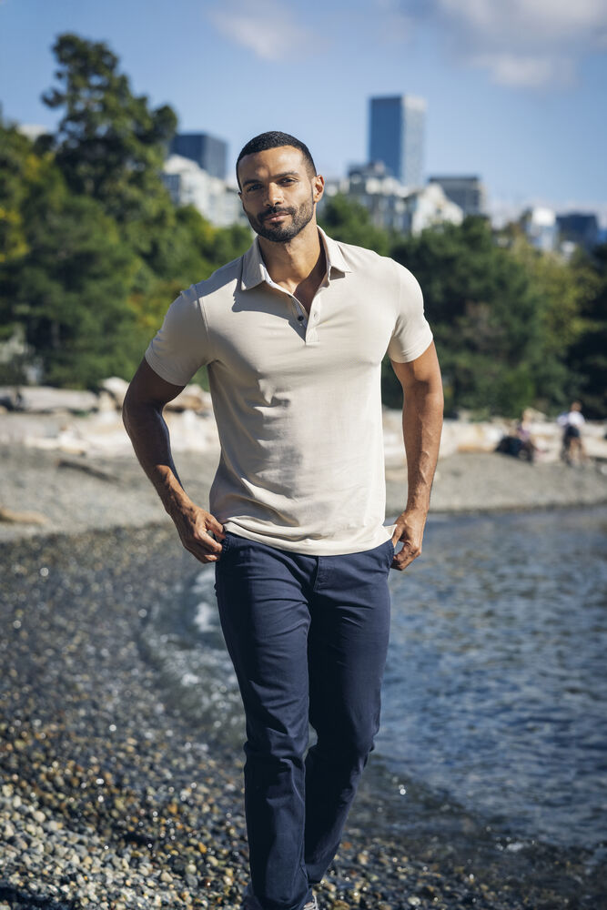 Cutter & Buck Advantage Premium Polo Herr - Khaki