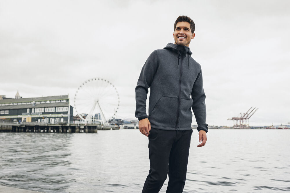 Cutter & Buck Pemberton Hoodie Full Zip Herr - Ivy Grön