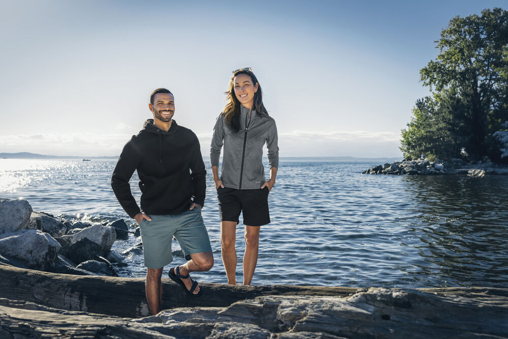 Cutter & Buck Adapt Full Zip Jacka Dam - Antracitmelerad
