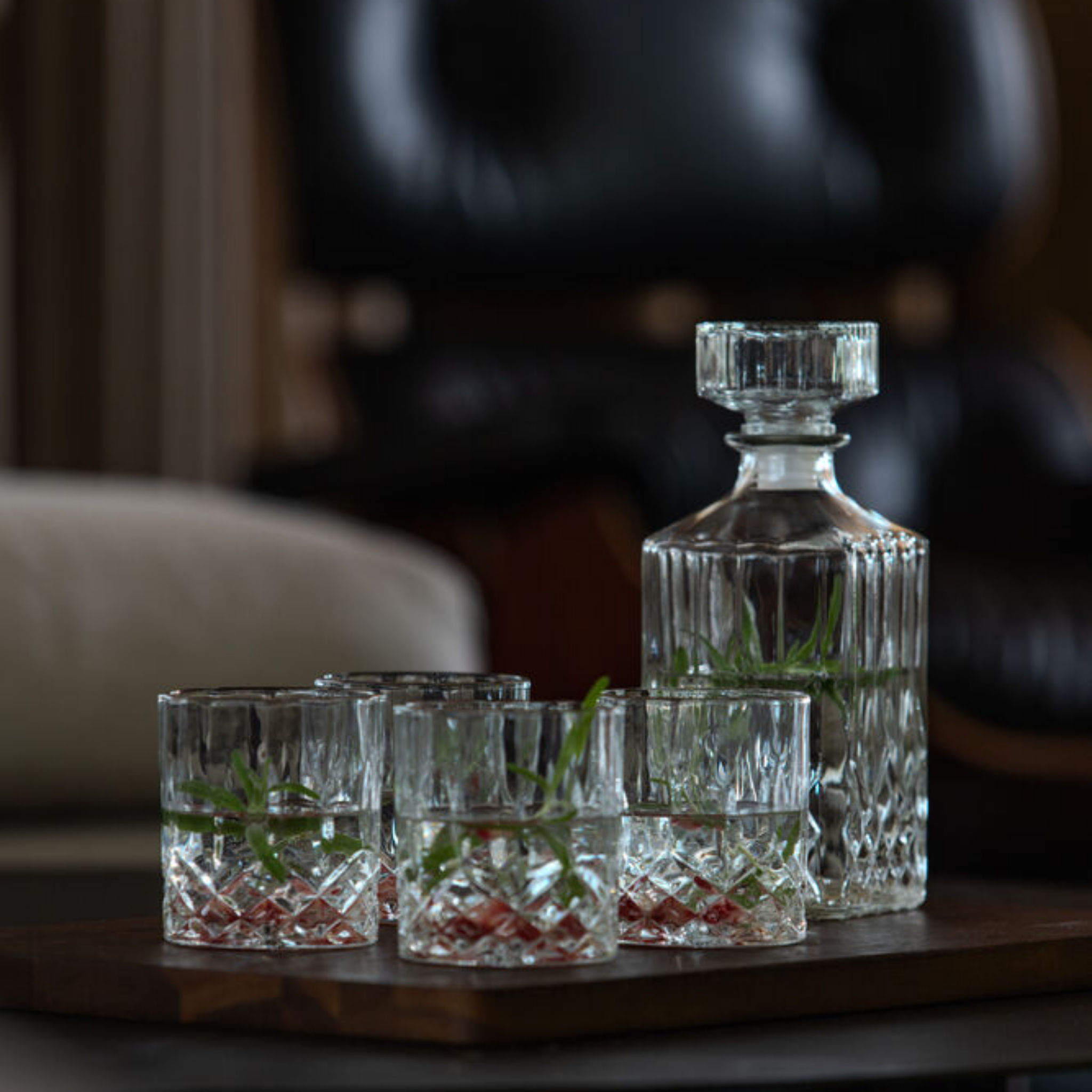 Lord Nelson Karaff med 4 Glas