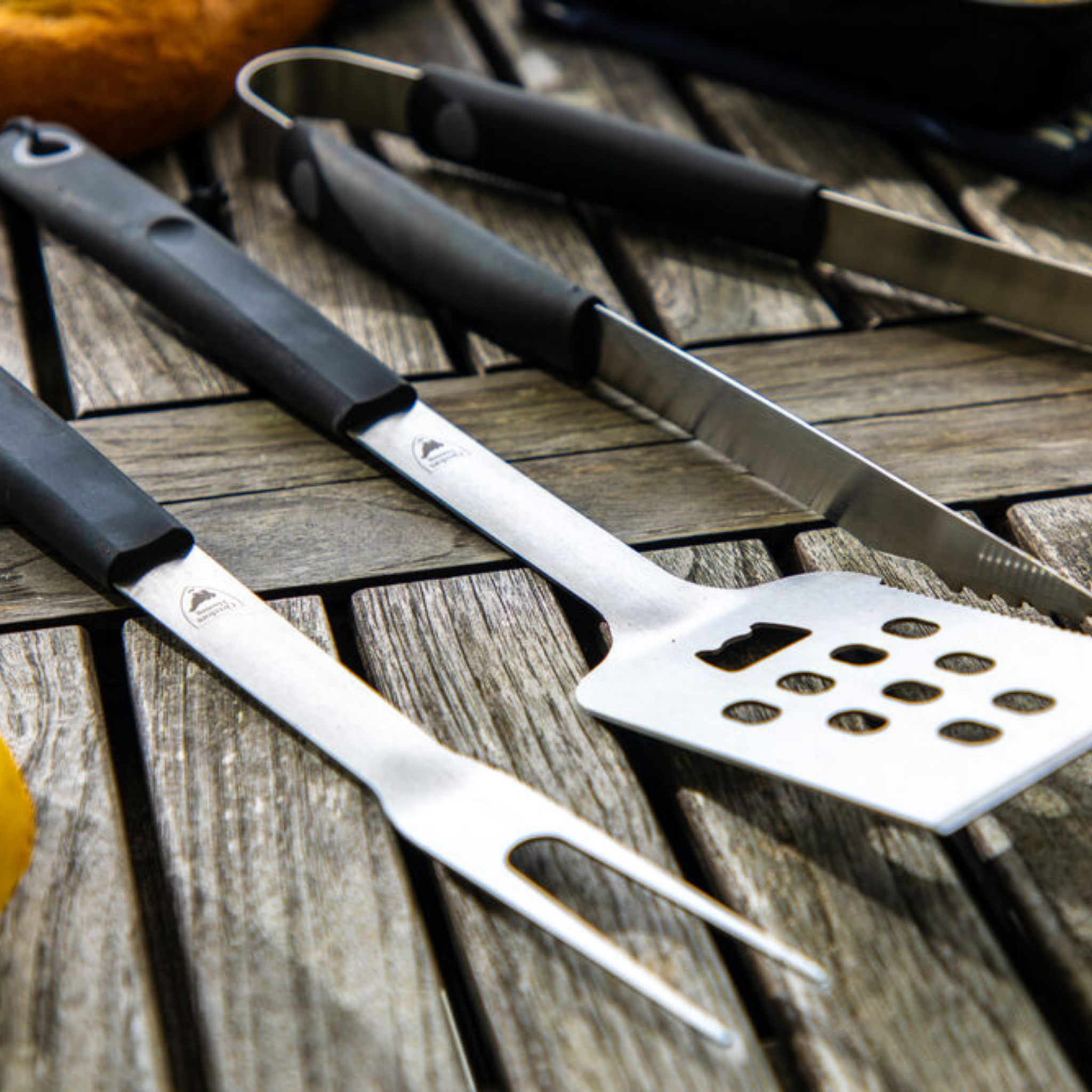 Orrefors Hunting Grillverktyg 3 delar – Rostfritt Stål