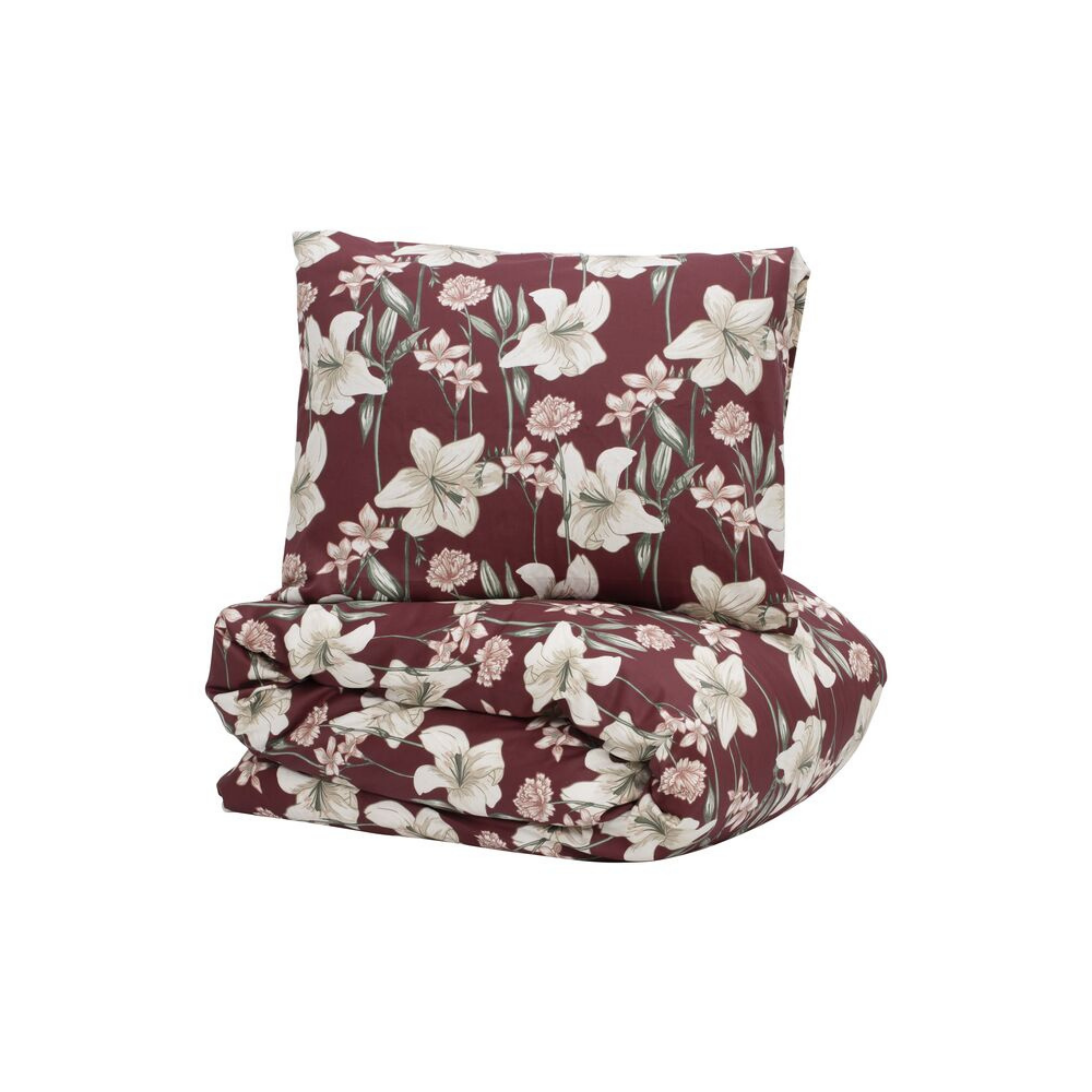 Kosta Linnewäfveri Bäddset Kyrkosund Satin – Blommigt