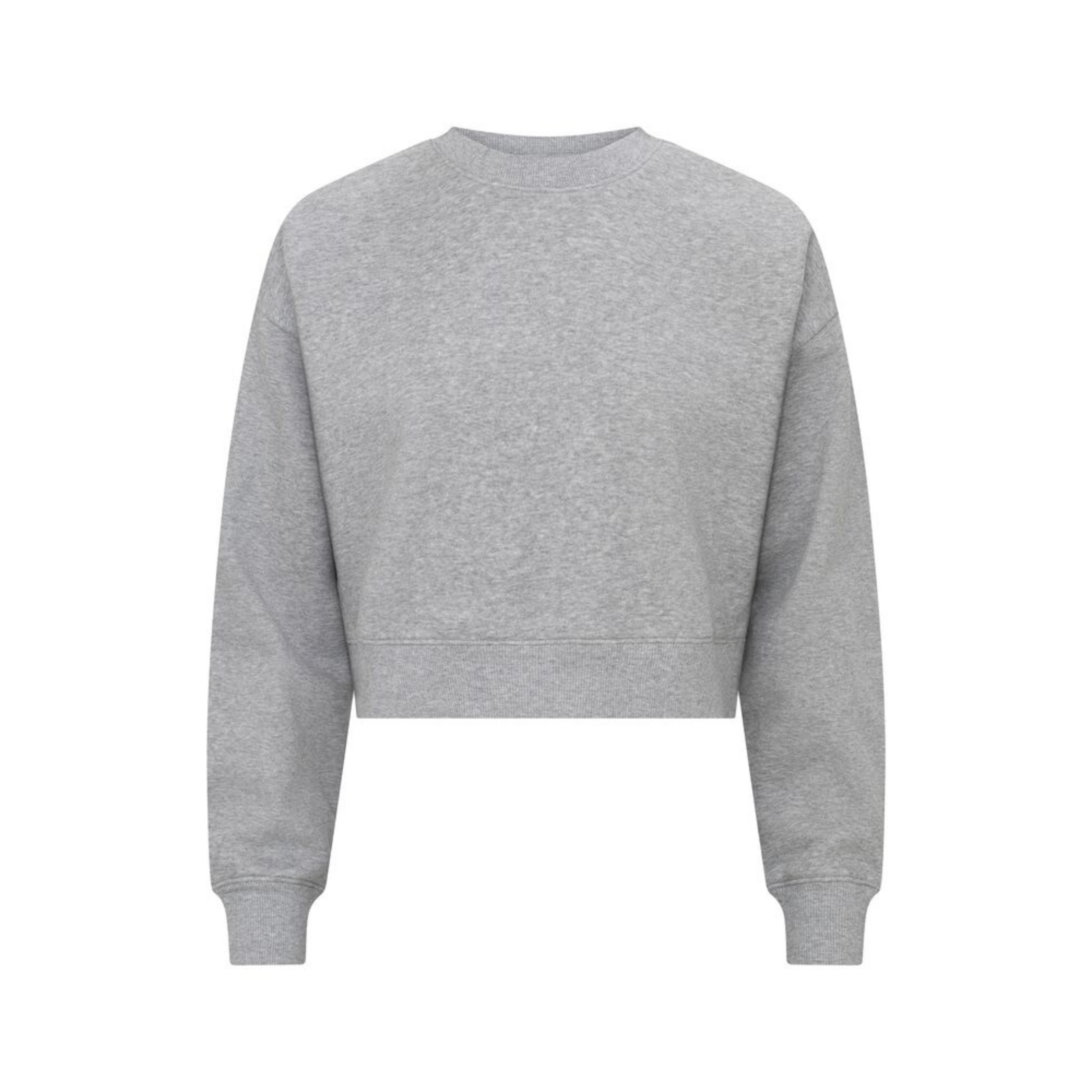 Clique Miami Cropped Sweatshirt Dam - Gråmelerad