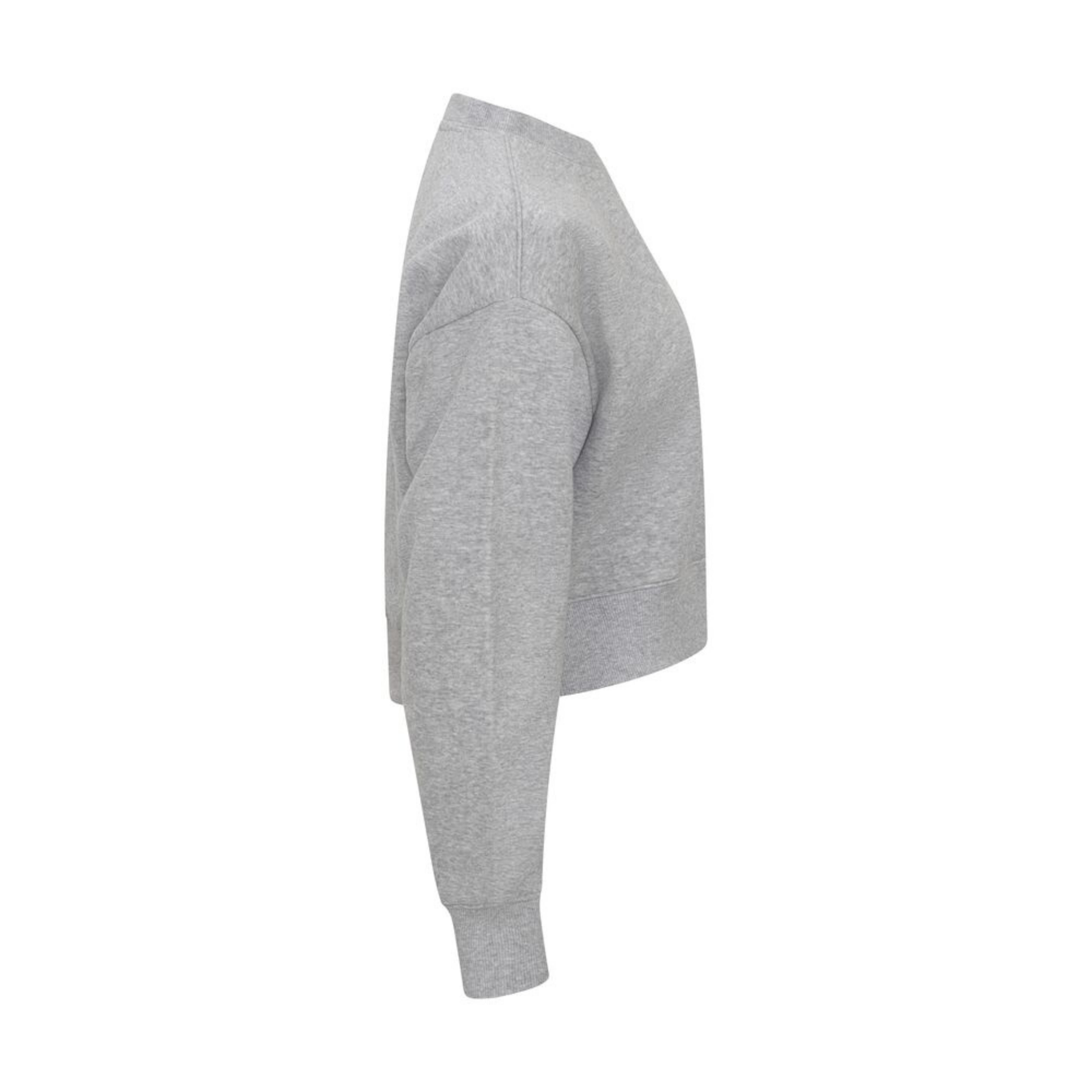 Clique Miami Cropped Sweatshirt Dam - Gråmelerad