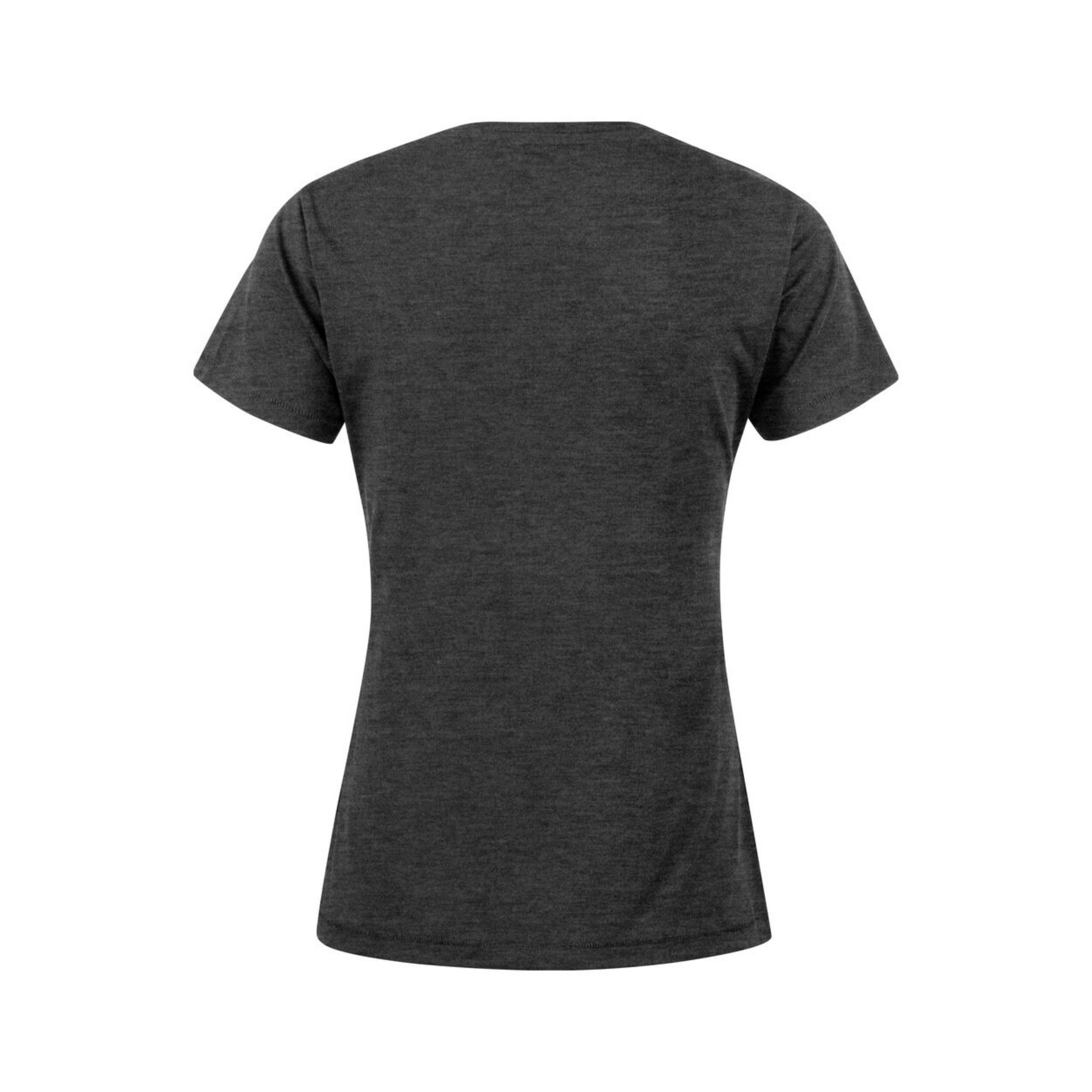 Clique Manzanita Roundneck T-Shirt Dam - Antracitmelerad