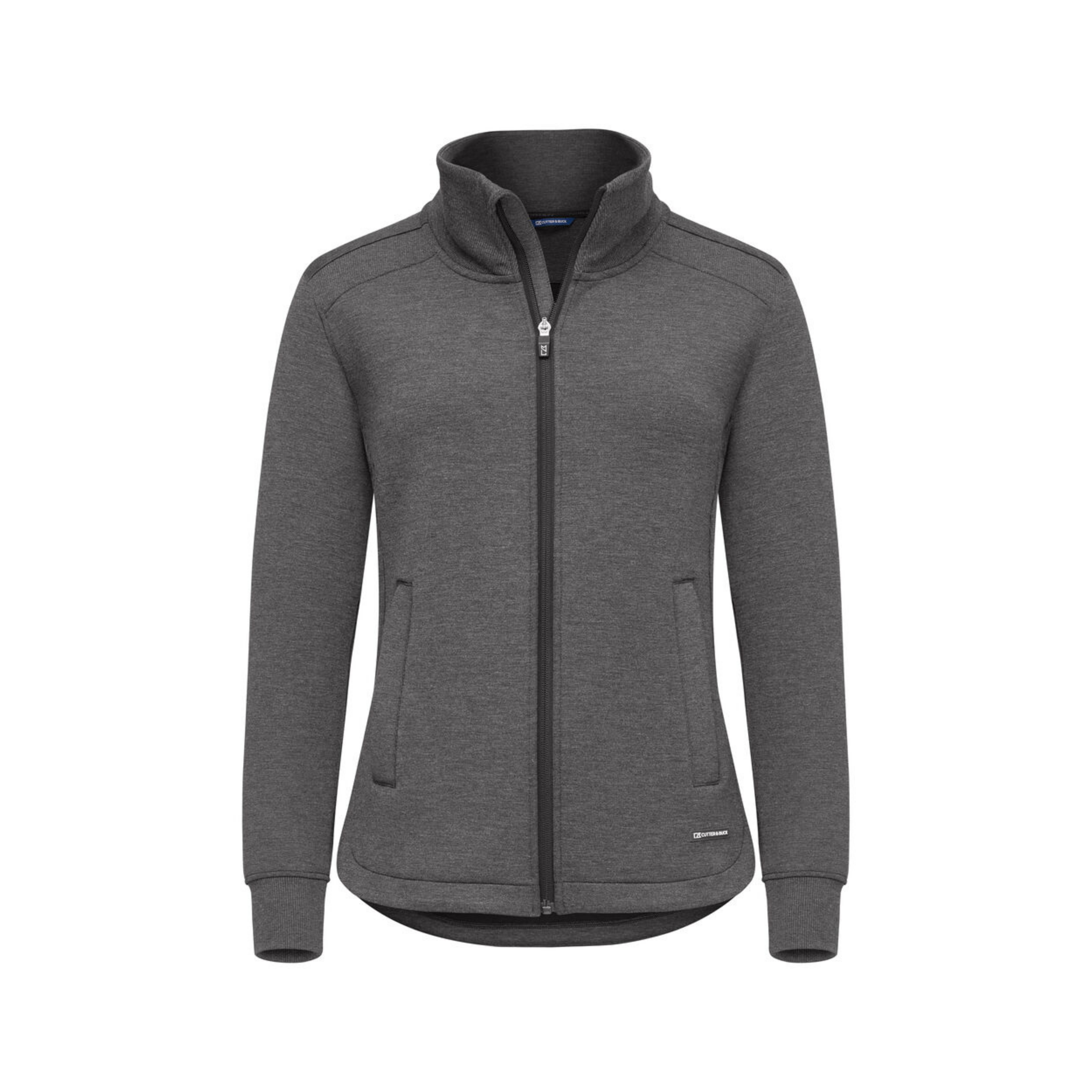 Cutter & Buck Pemberton Cardigan Full Zip Dam - Antracitmelerad