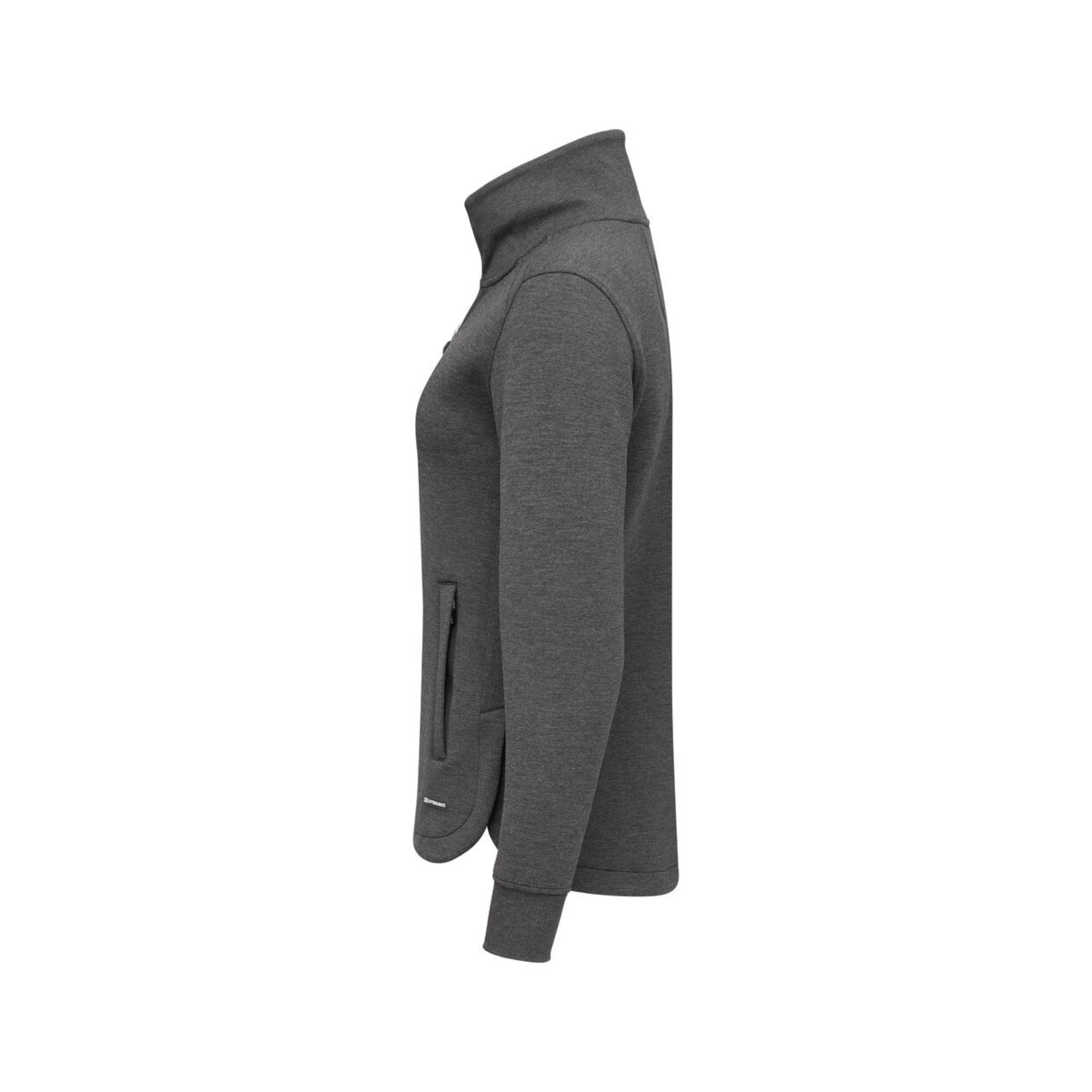 Cutter & Buck Pemberton Cardigan Full Zip Dam - Antracitmelerad