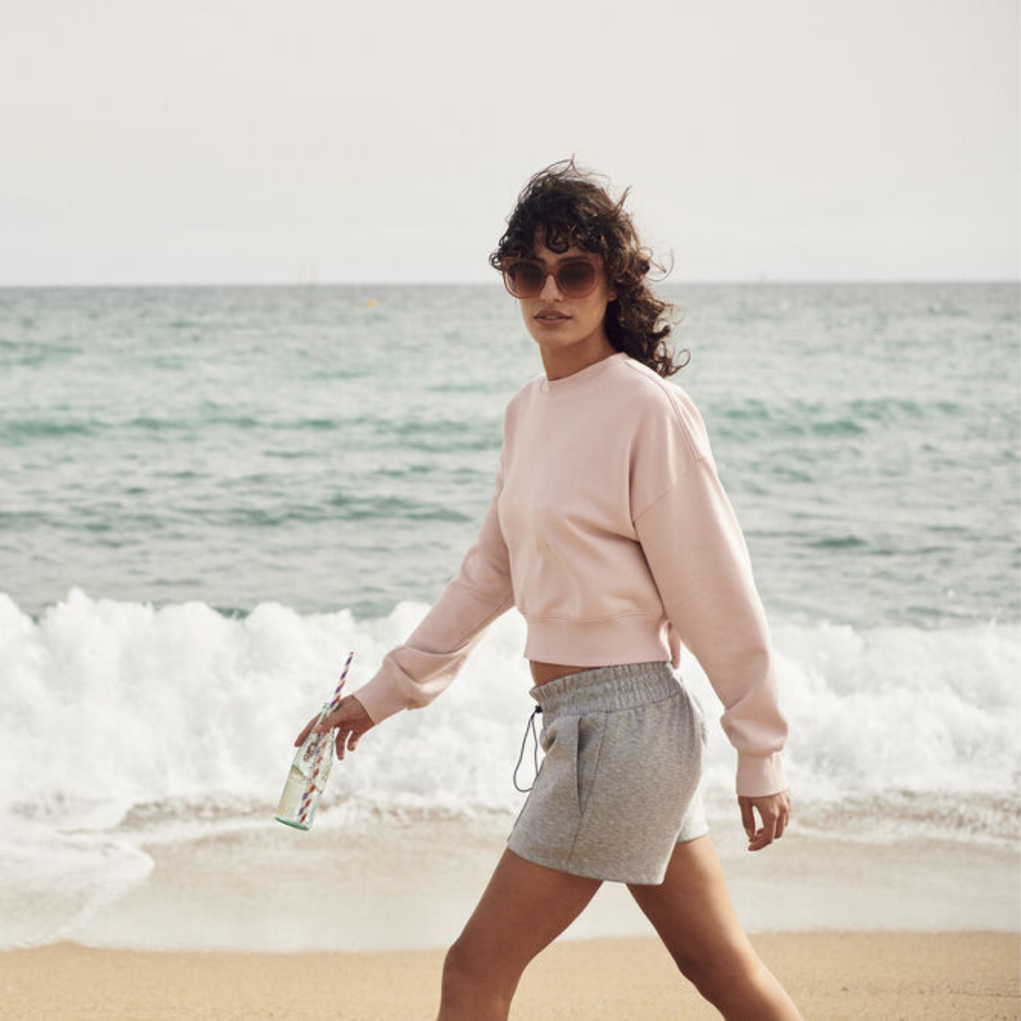 Clique Miami Cropped Sweatshirt Dam