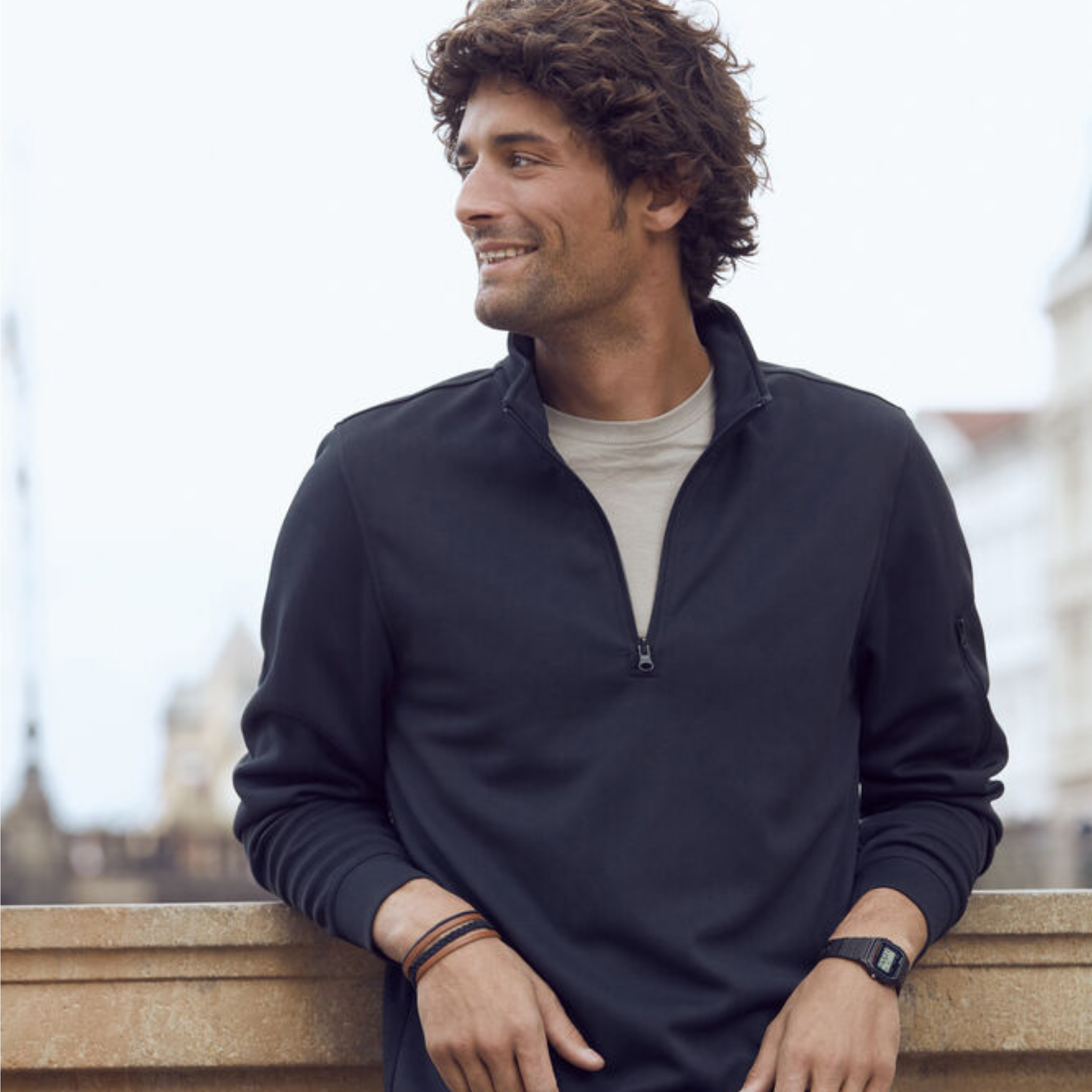 Clique Basic Active Sweatshirt Half Zip Unisex