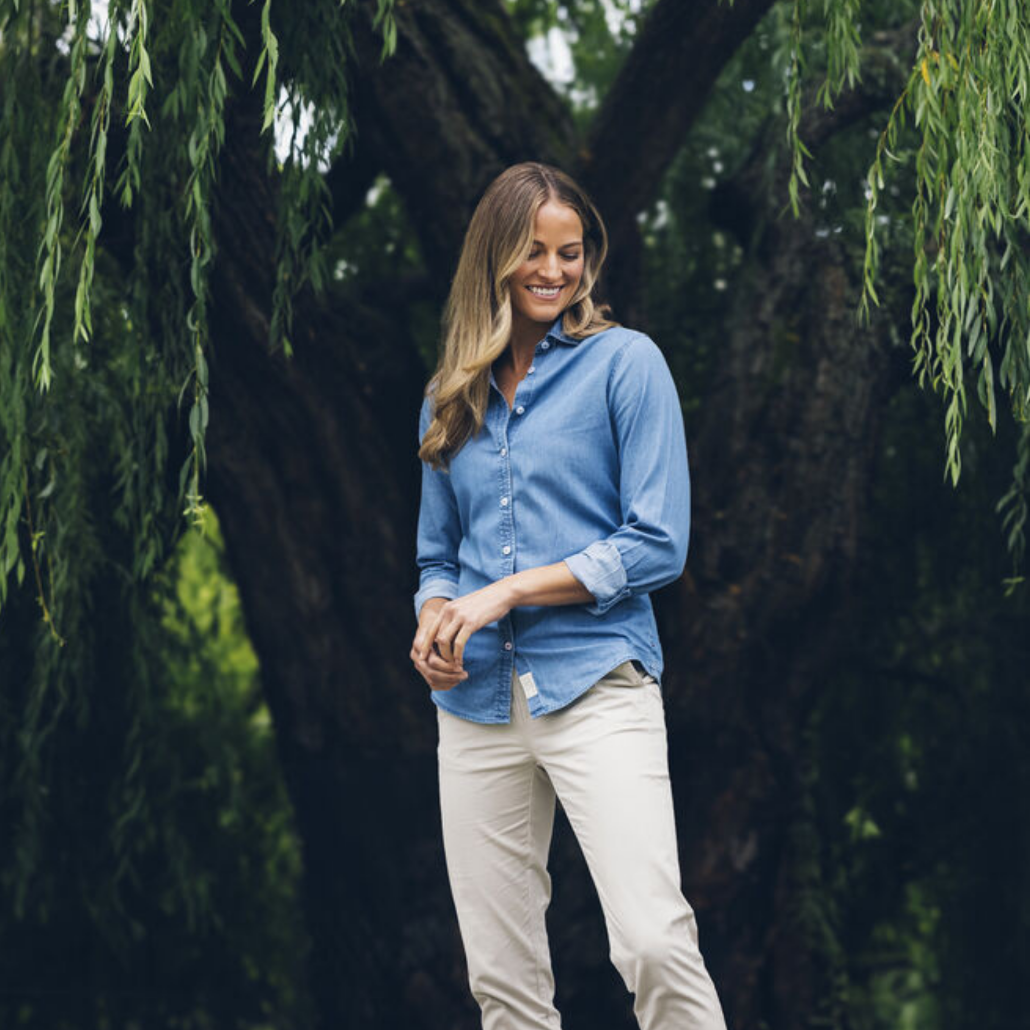 Cutter & Buck Ellensburg Denim Skjorta Dam