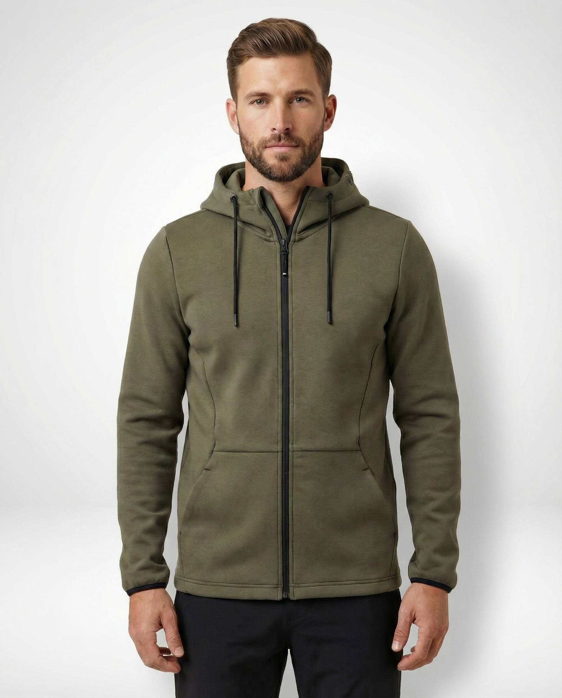 Cutter & Buck Pemberton Hoodie Full Zip Herr - Ivy Grön
