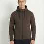 Cutter & Buck Pemberton Hoodie Full Zip Herr - Dark Mocca