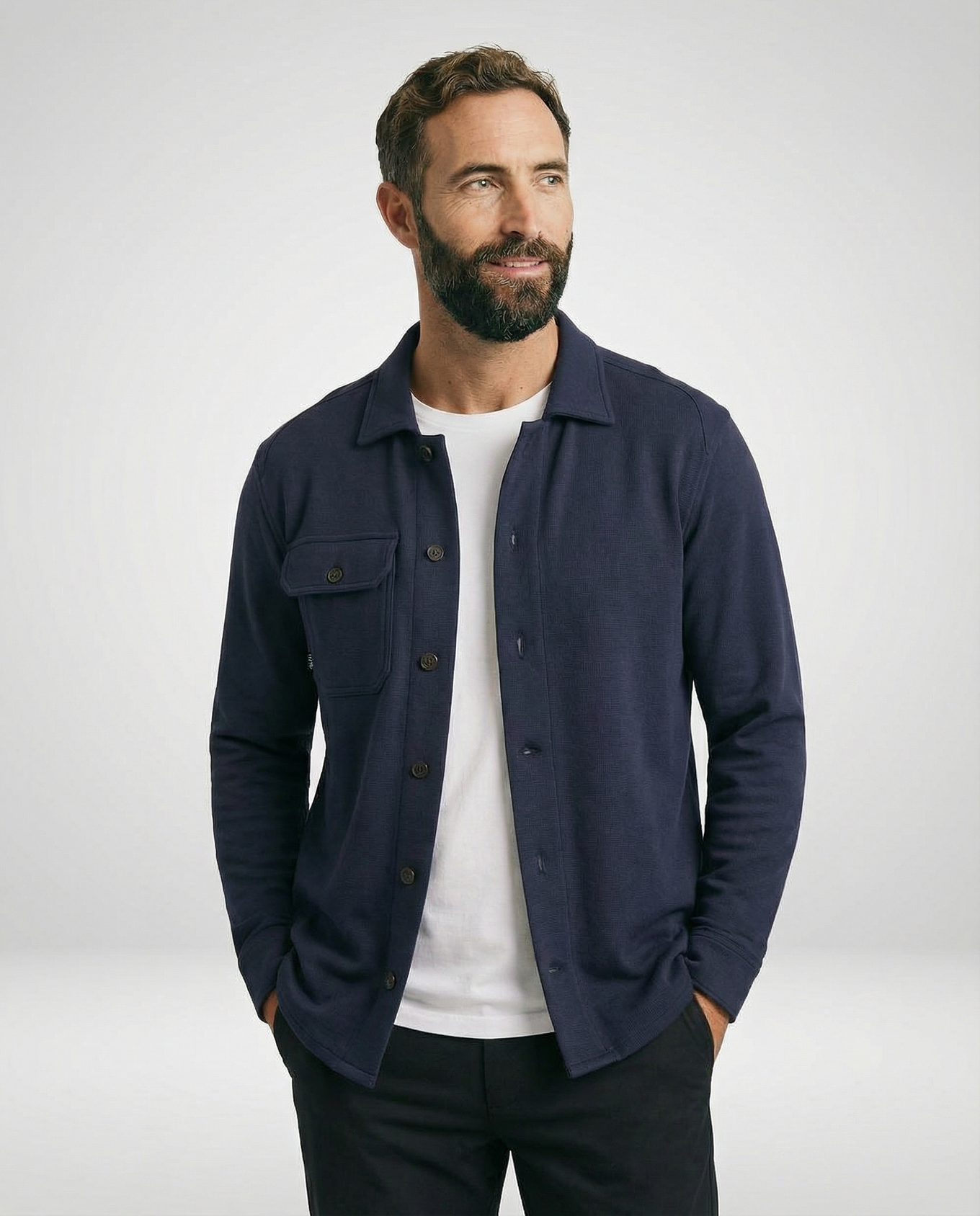 Cutter & Buck Advantage Leisure Overshirt Herr - Mörk Marin