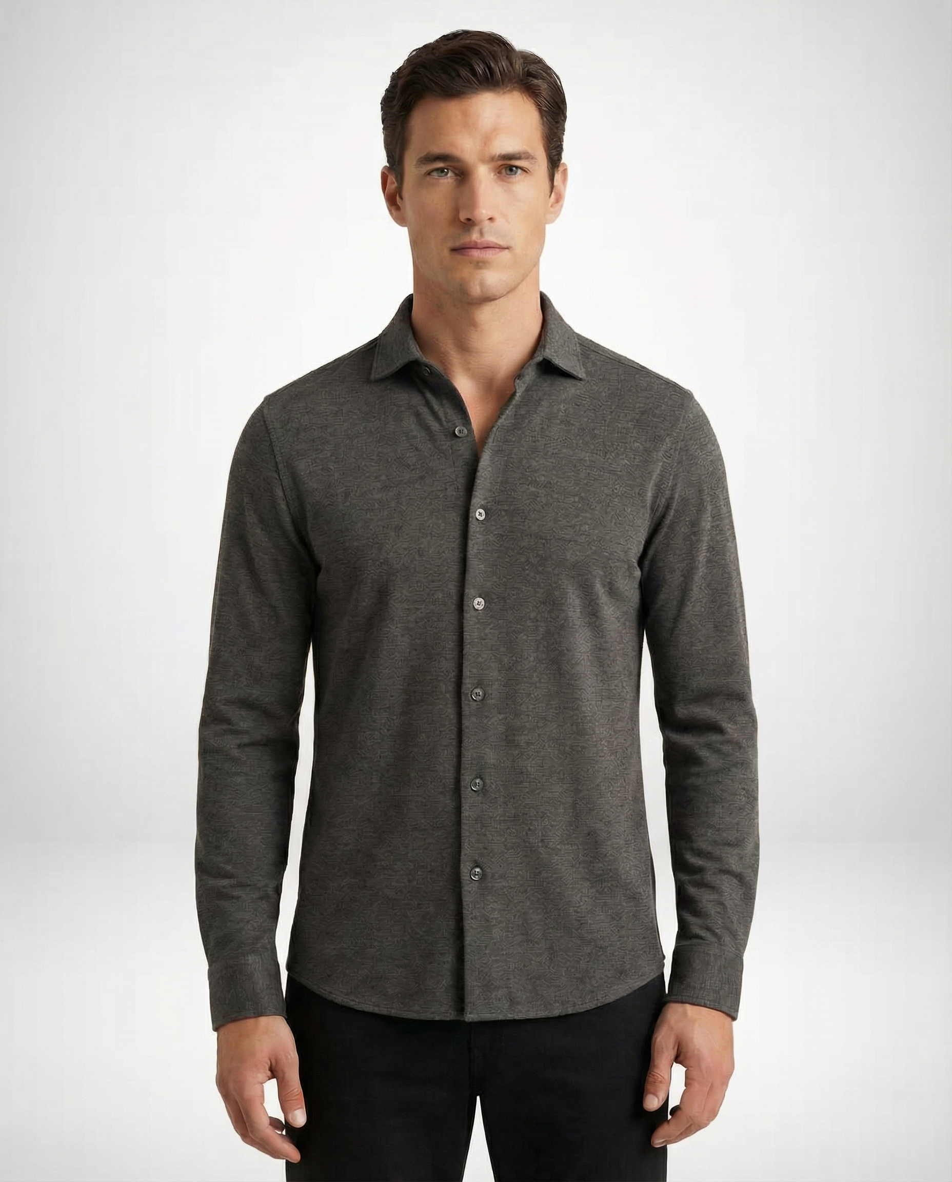 Cutter & Buck Advantage Skjorta Herr – Antracitmelerad