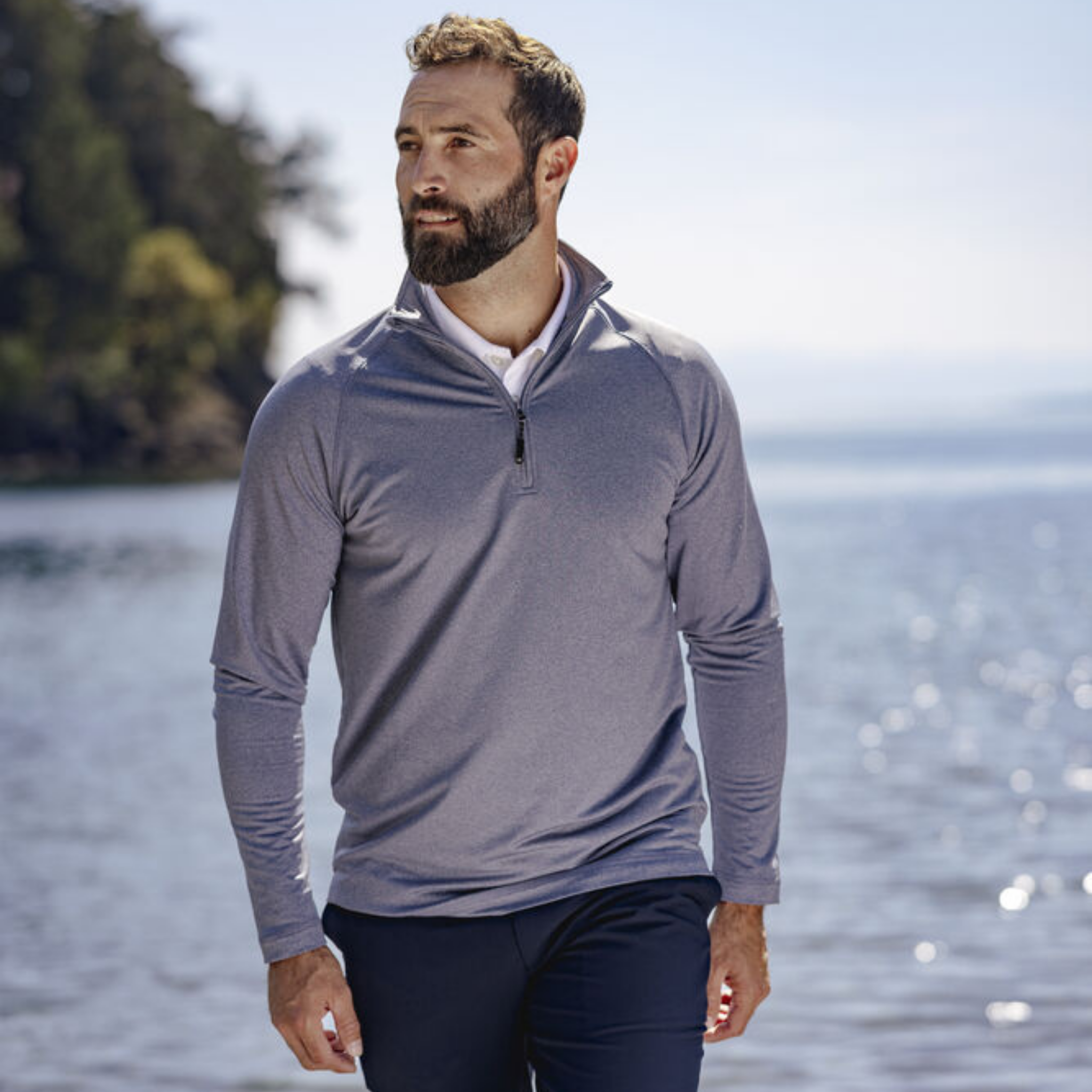 Cutter & Buck Coos Bay Active Half Zip Herr
