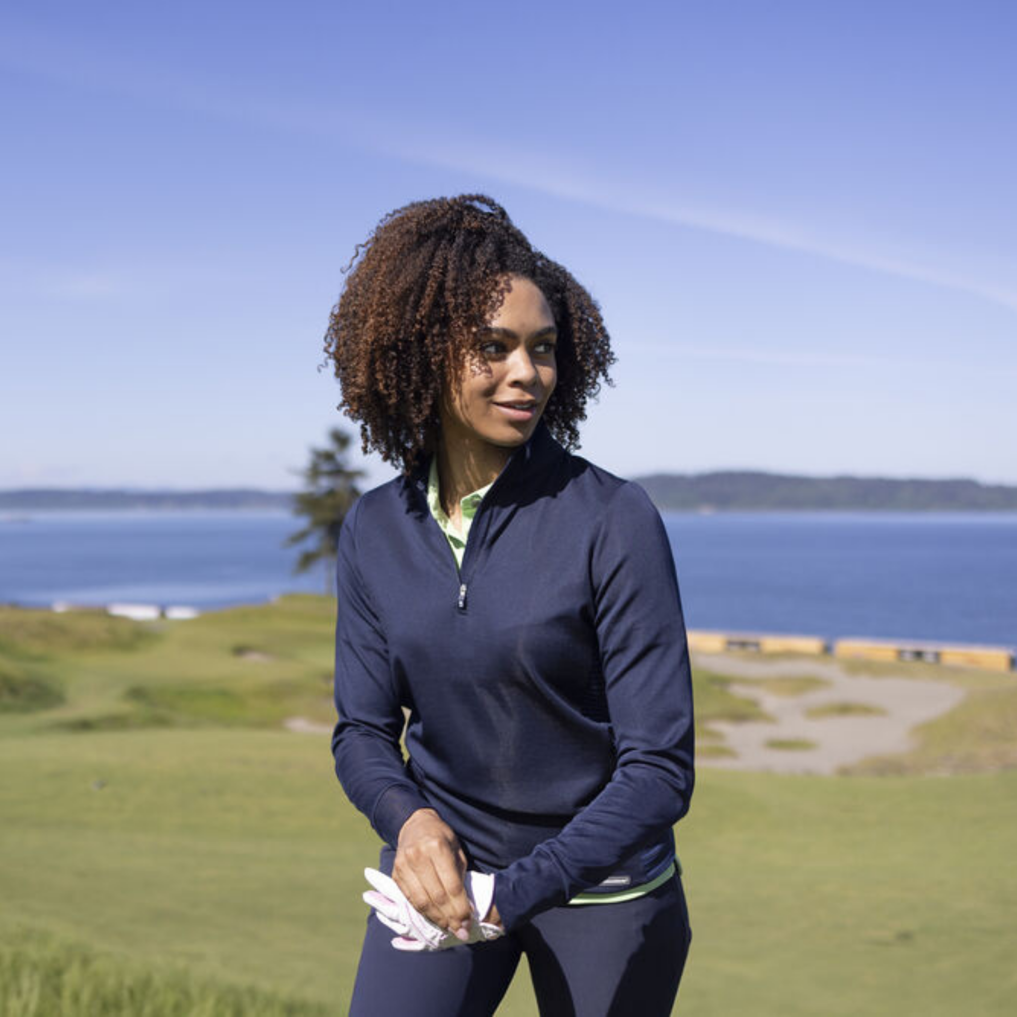 Cutter & Buck Traverse Half Zip Dam
